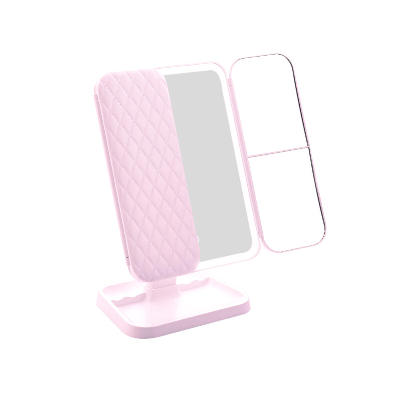 Espejo LED para maquillaje color rosa Espejo Led Para Maquillaje Color Rosa
