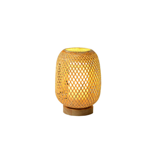 Portátil de mesa en bambú E27 Ø150 ILU02751