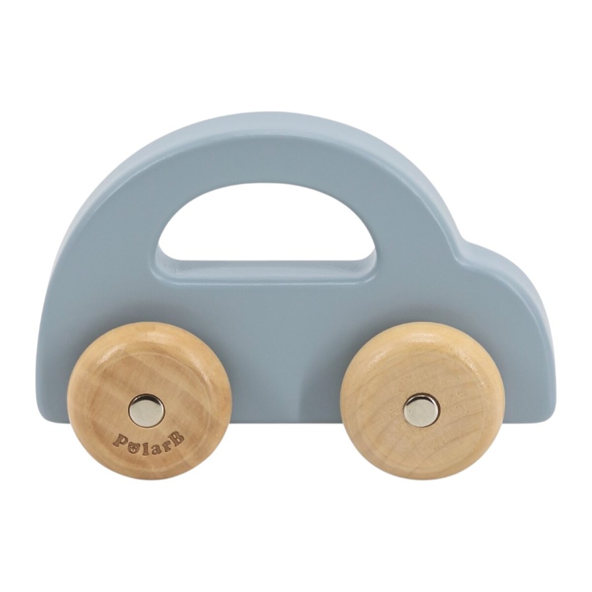 Autito de arrastre madera - Celeste 