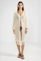 FRINGES CARDIGAN Cream