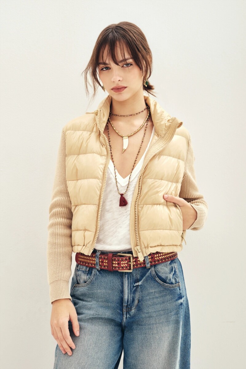CAMPERA KNIT Crudo