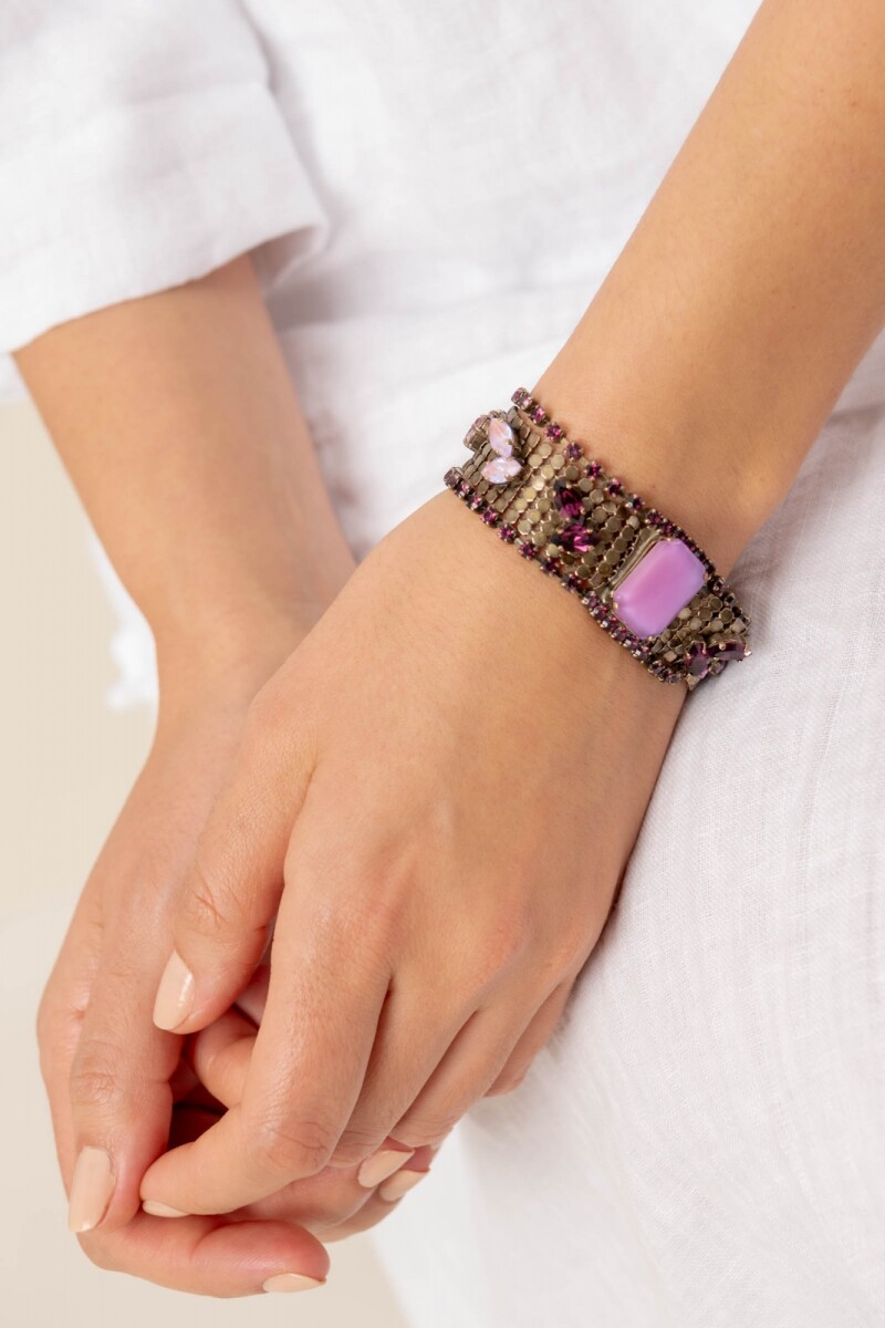 Pulsera Dalia - Fucsia 