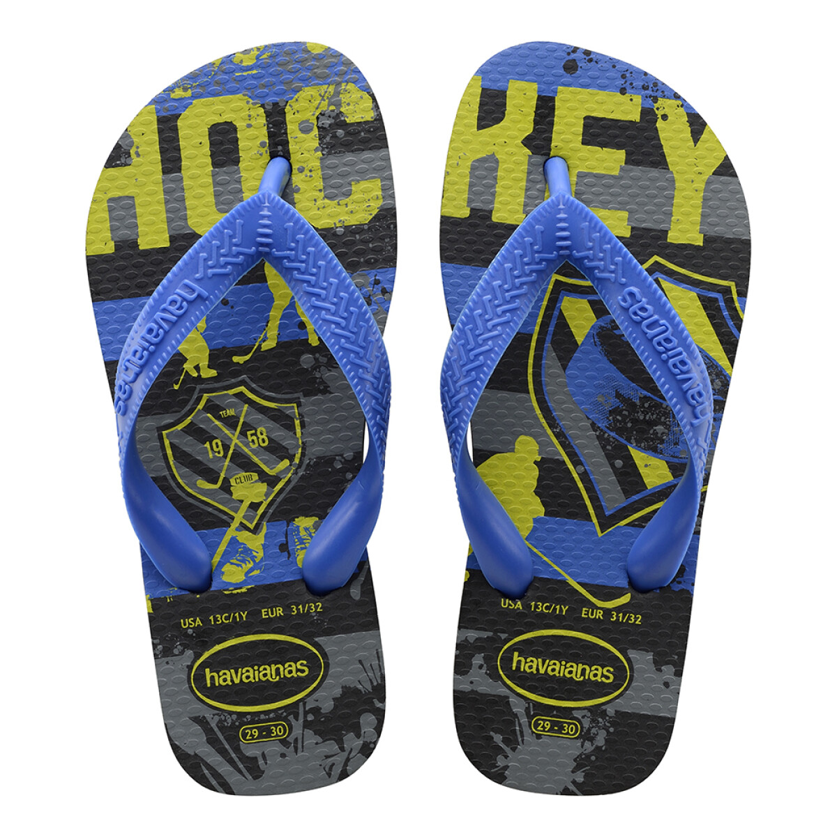 Sandalia de Niños Havaianas Kids Athletic - Negro - Azul 