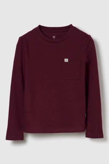 Remera Con Bolsillo Logo Gap Niño Red Delicious 2