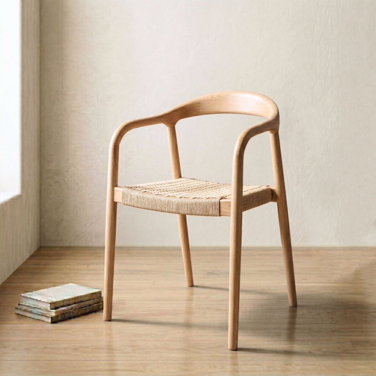 Silla de Comedor Madera natural Beige Bali - Origen 