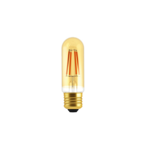 Lámpara LED vintage tubo ámbar T32 E27 6W cálida IX1892