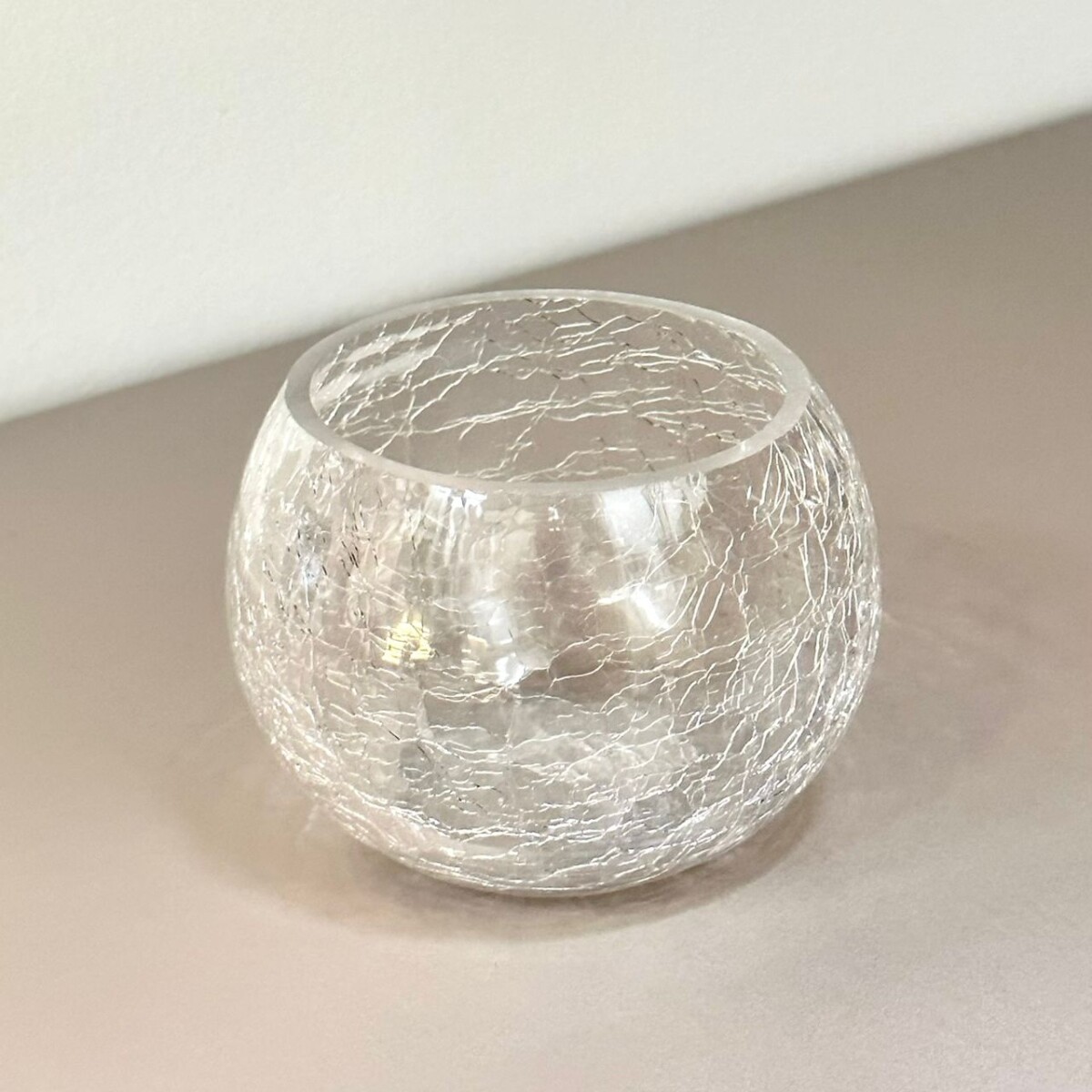 Porta Velas Vidrio Aliza Ø6.50cm x Alto 6.50cm 