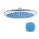 Griferia Roseta Cuadrada Cromo Brillo Serie Vicenza Baño