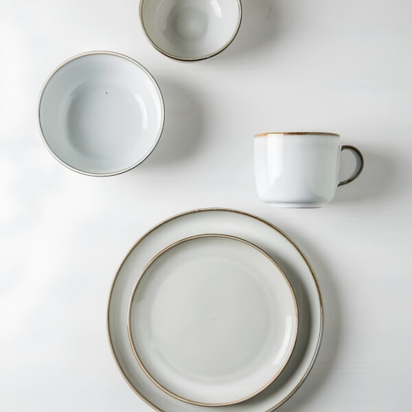 Plato Postre Ceramica Gris Organic x24 19.5cm | Selecta Plato Postre Ceramica Gris Organic x24 19.5cm | Selecta