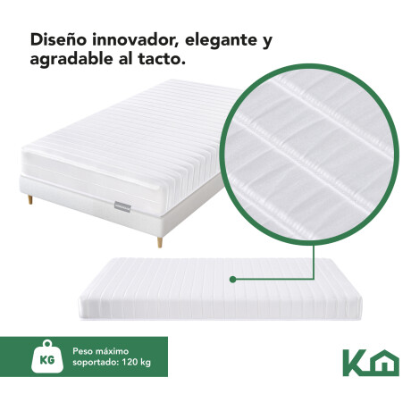 Colchon espuma 1 plaza de alta densidad en caja 188x80x16 cm Colchon espuma 1 plaza de alta densidad en caja 188x80x16 cm