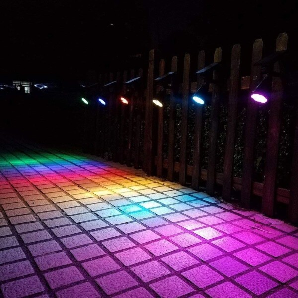 Lampara Luz Solar Led Rgb Farol Tactil Pincho Para Jardin Lampara Luz Solar Led Rgb Farol Tactil Pincho Para Jardin