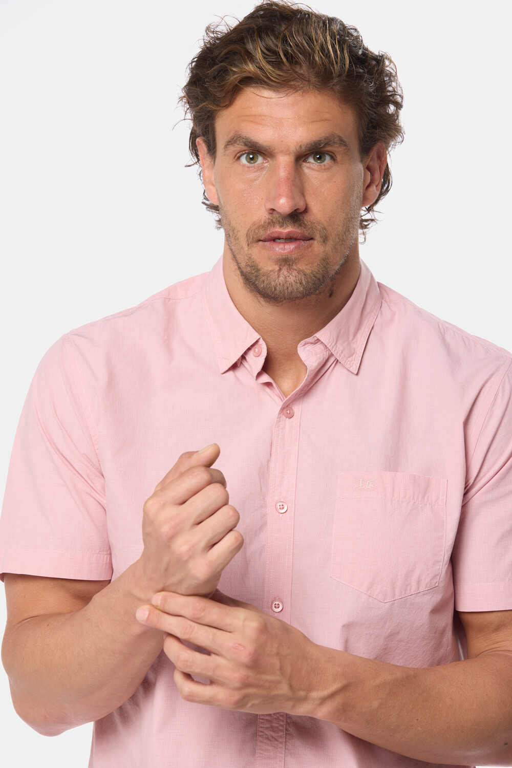 CAMISA A CUADROS Rosa