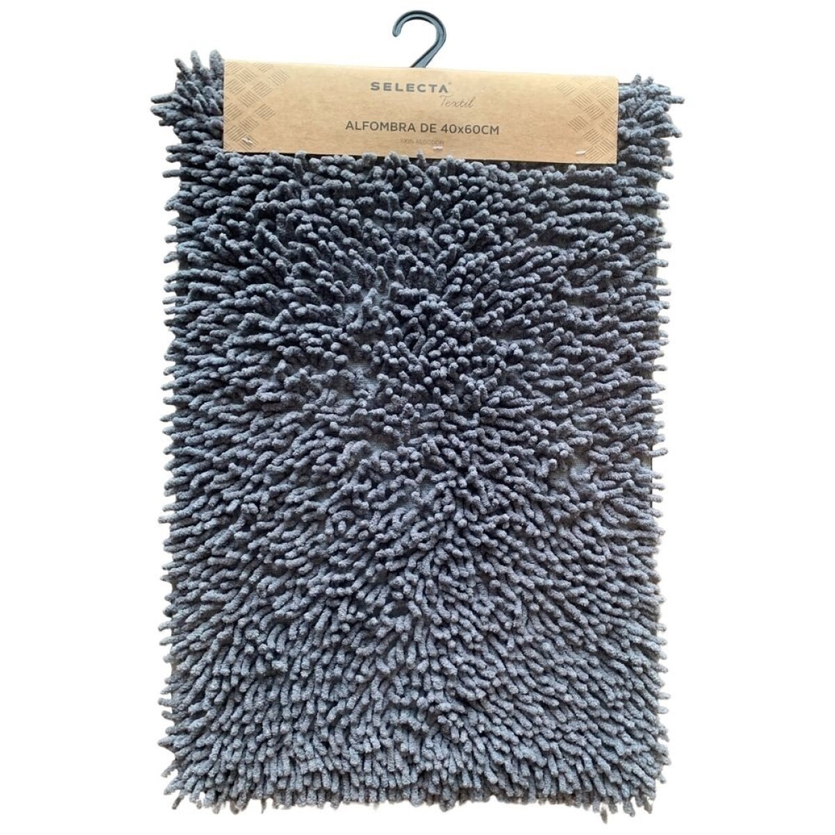 ALFOMBRA 40x60CM SHAGGY GRIS 
