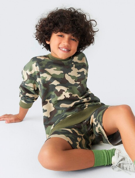 BUZO ESTAMPADO INFANTIL VERDE