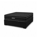 SOMMIER - MEGA BLACK 2 PLAZAS 100% ESPUMA CON BOX BAÚL SOMMIER - MEGA BLACK 2 PLAZAS 100% ESPUMA CON BOX BAÚL