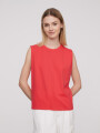 Remera Hortensia Rojo Coral