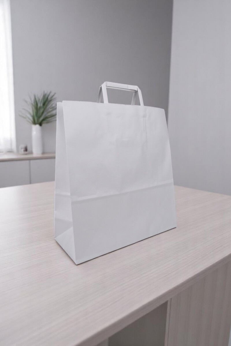 Bolsa lisa acuario 30x12x32 cm - BLANCO 