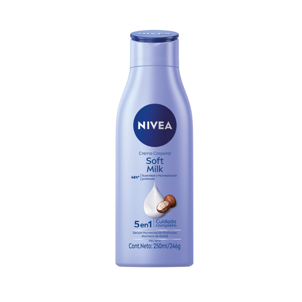 NIVEA BODY MILK SOFT FR. X 250 ML. única