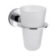 PORTA VASO ACCESORIO DE BAÑO PARA VASO METAL NEREA CROMO