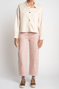 Camisa Gamuza Vegana Crudo