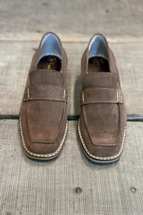 Mocasín Gamuza Visón Mocasín Gamuza Visón