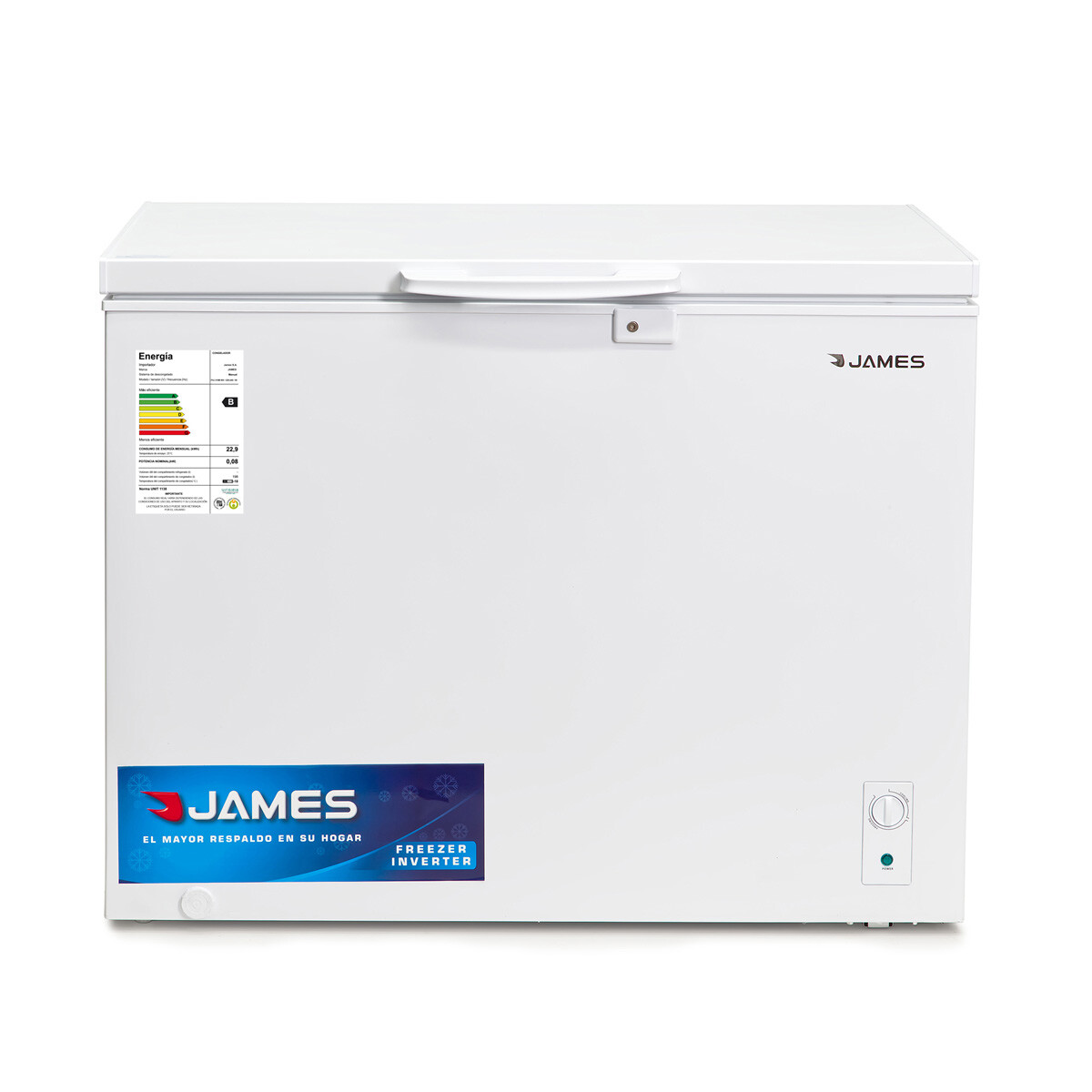 FREEZER HORIZONTAL JAMES FHJ 310M INV FRIO HUMEDO 293 LTS 