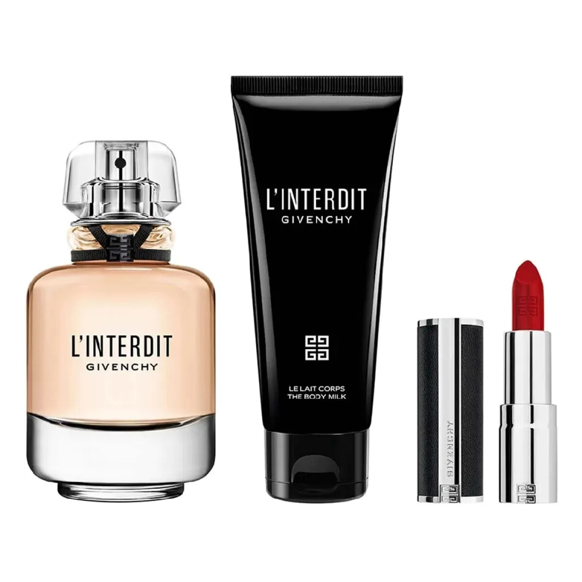 Givenchy L'Interdit EDP 80 ml Con Body Milk 75 ml Y Shower Oil 75 ml 