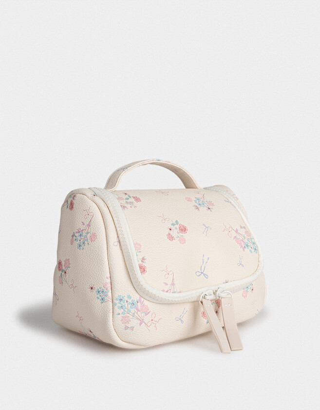 Porta Cosméticos Portacosméticos Con Solapa - Estampado Flores