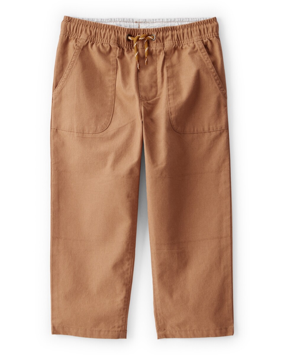 Pantalón deportivo de algodón, marrón 