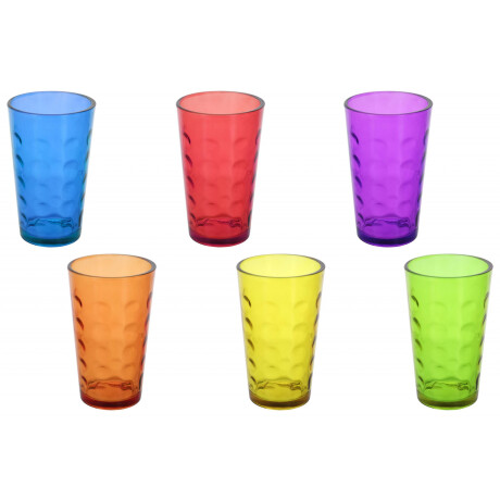 VASO VIDRIO LUNARES COLOR 13.6X7.8CM VASO VIDRIO LUNARES COLOR 13.6X7.8CM