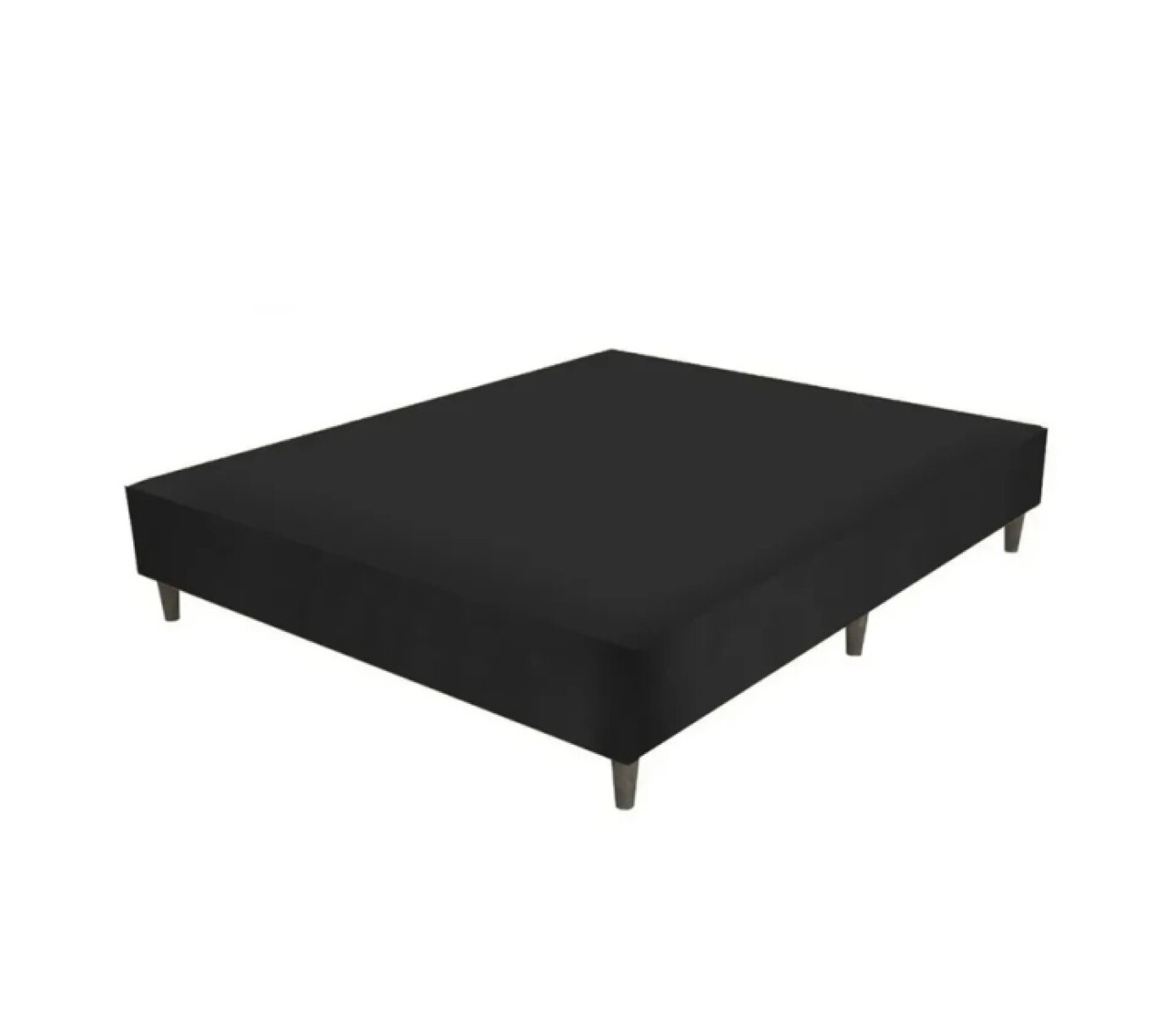 Base 2 Plazas 1.40 X 1.90 Negra Og 
