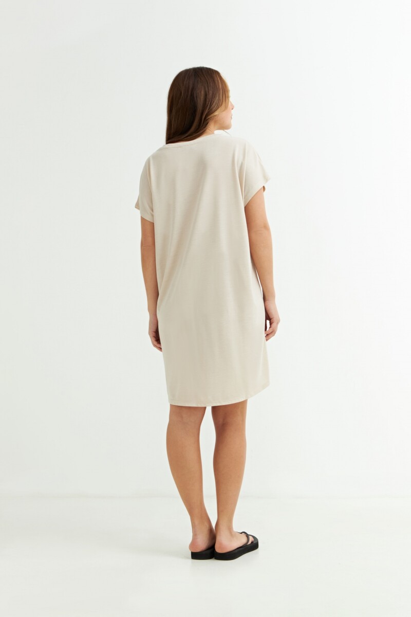 Vestido estampado BEIGE