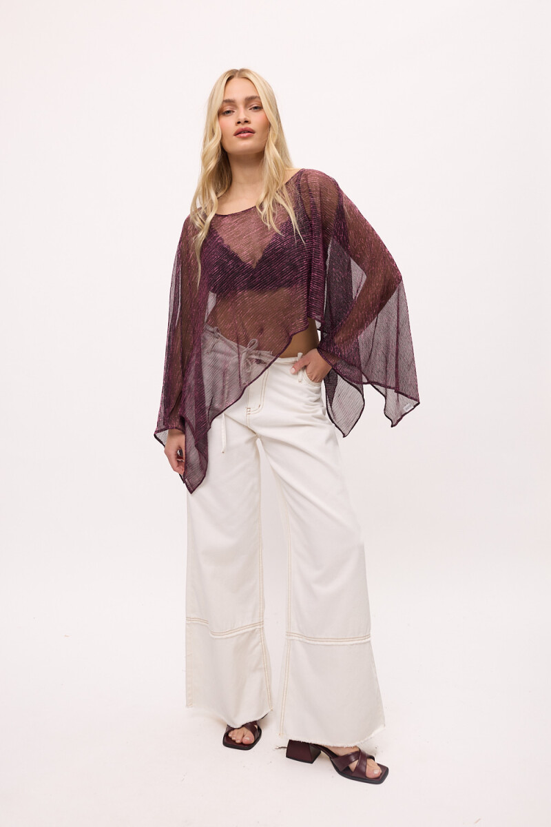 Poncho Sevilla Fucsia