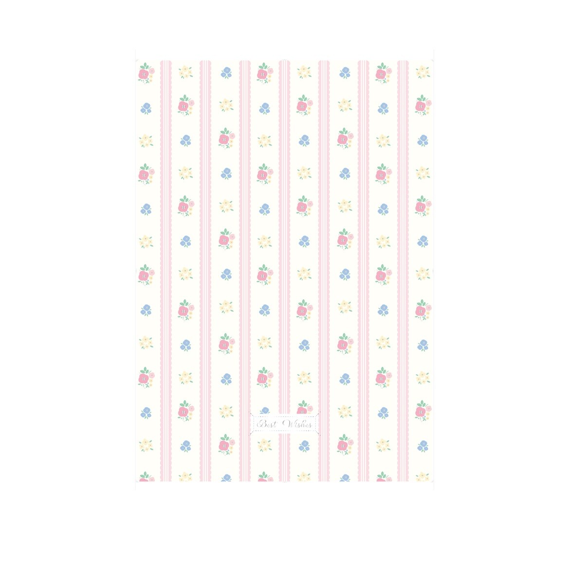 Papel de regalo floral - rosa 