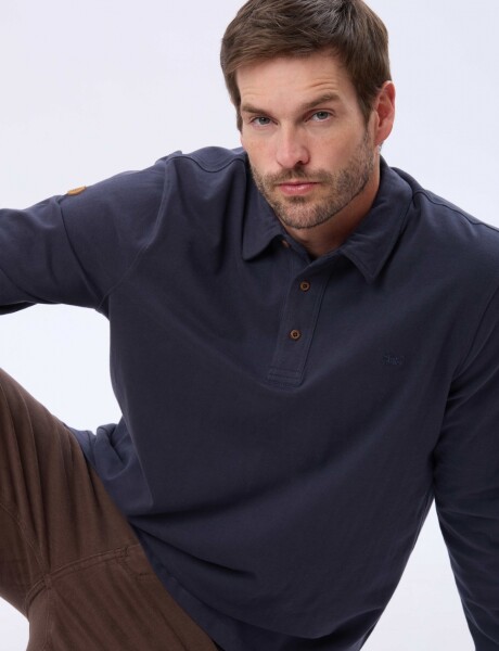 REMERA POLO JERSEY Azul