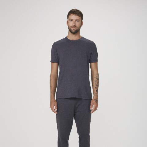 CAMISETA MM MASC PRETO MESCLA