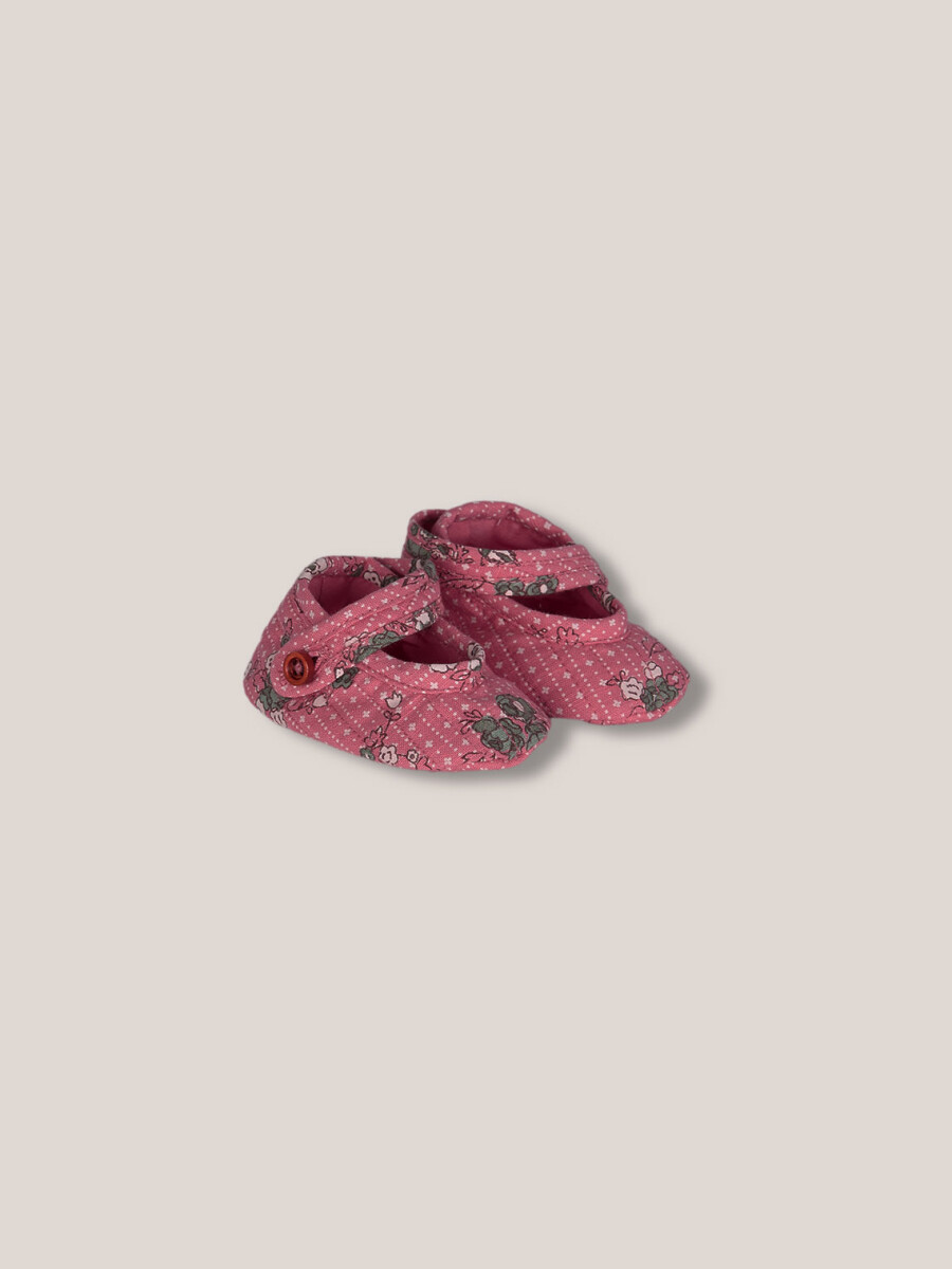 Patuco Con Estampados Acolchados Rosa