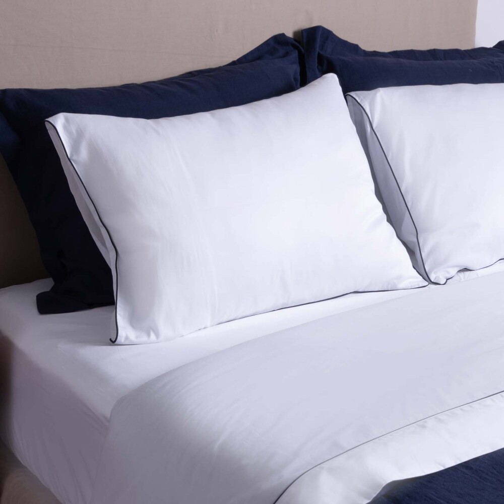 JGO SÁBANAS SUPER KING ALGODON BLANCO FESTÓN 300H