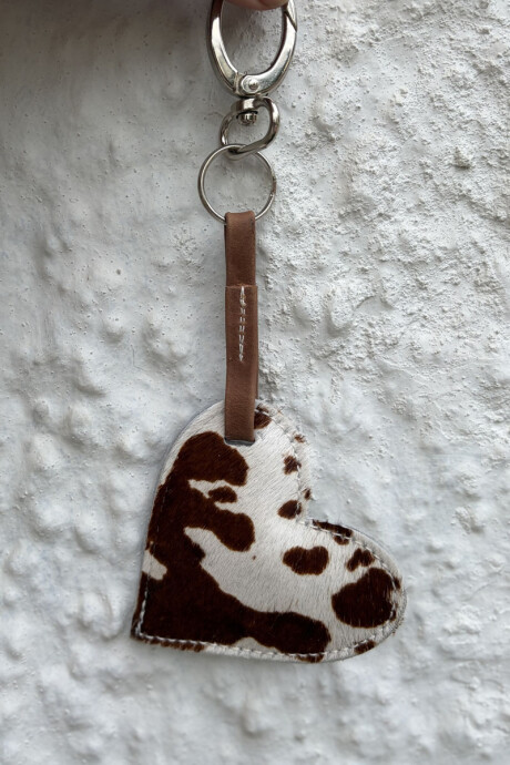 Llavero love Pelo vaca
