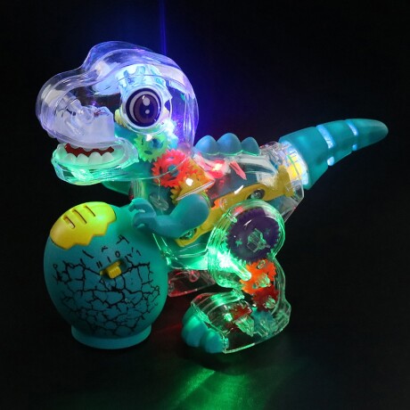 Dinosaurio a pila con luces y música Sc