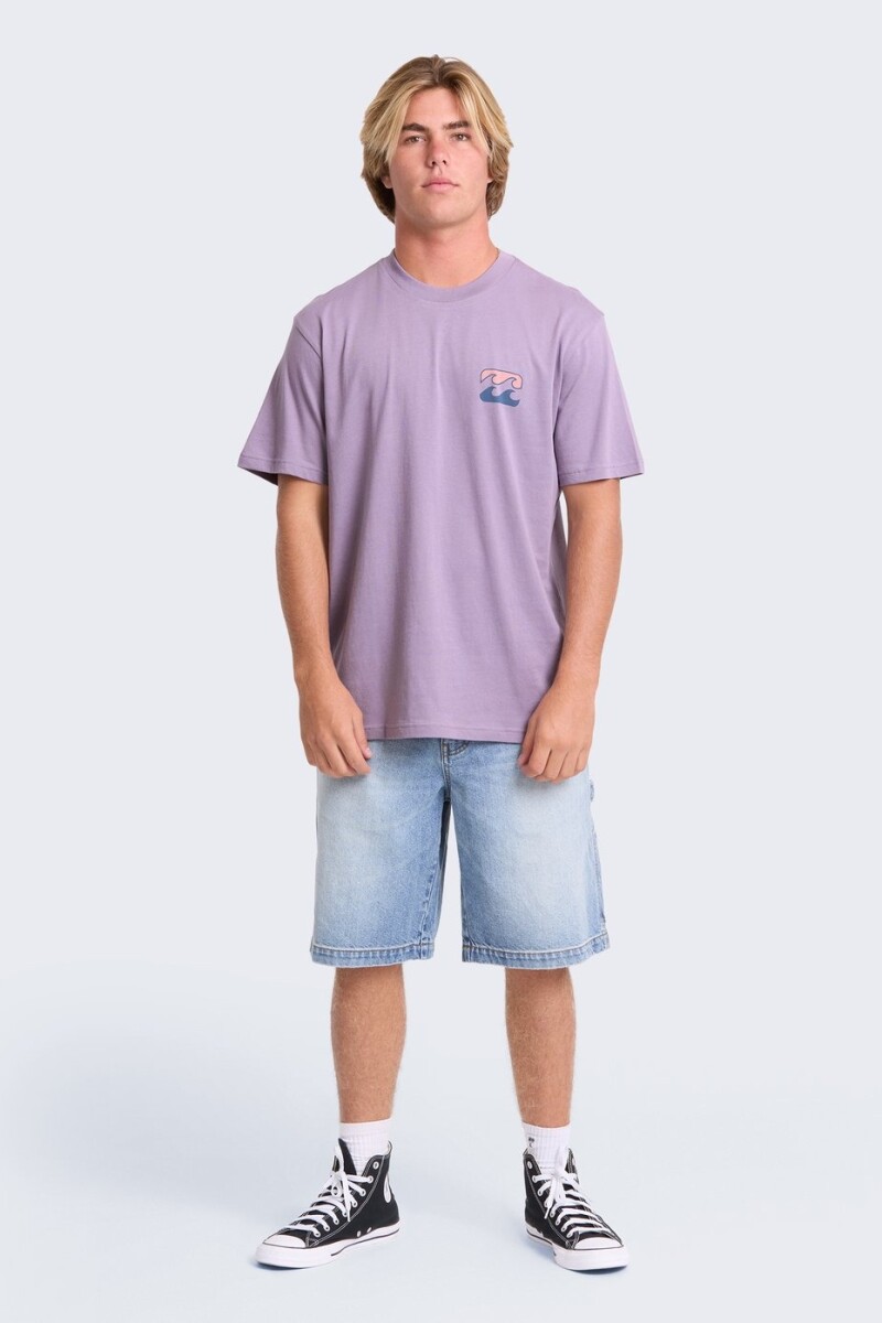 REMERA CRAYON WAVE PREMIUM SS V-violeta