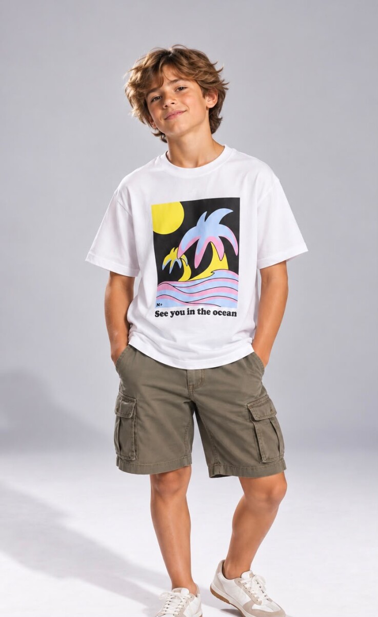 T-SHIRT N.SAILS 1504 M.C VARON - BLANCO 