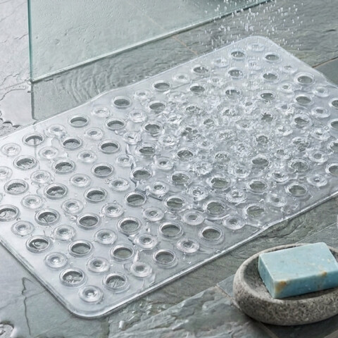 Alfombra de Baño PVC Home Class 38 x 60 cm TRANSPARENTE