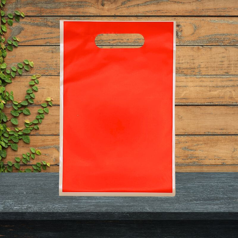 Bolsas de Nylon Colores Lisos x10 Rojo