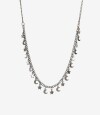 Collares Cortos Metal Estrellas Plateado Hematite