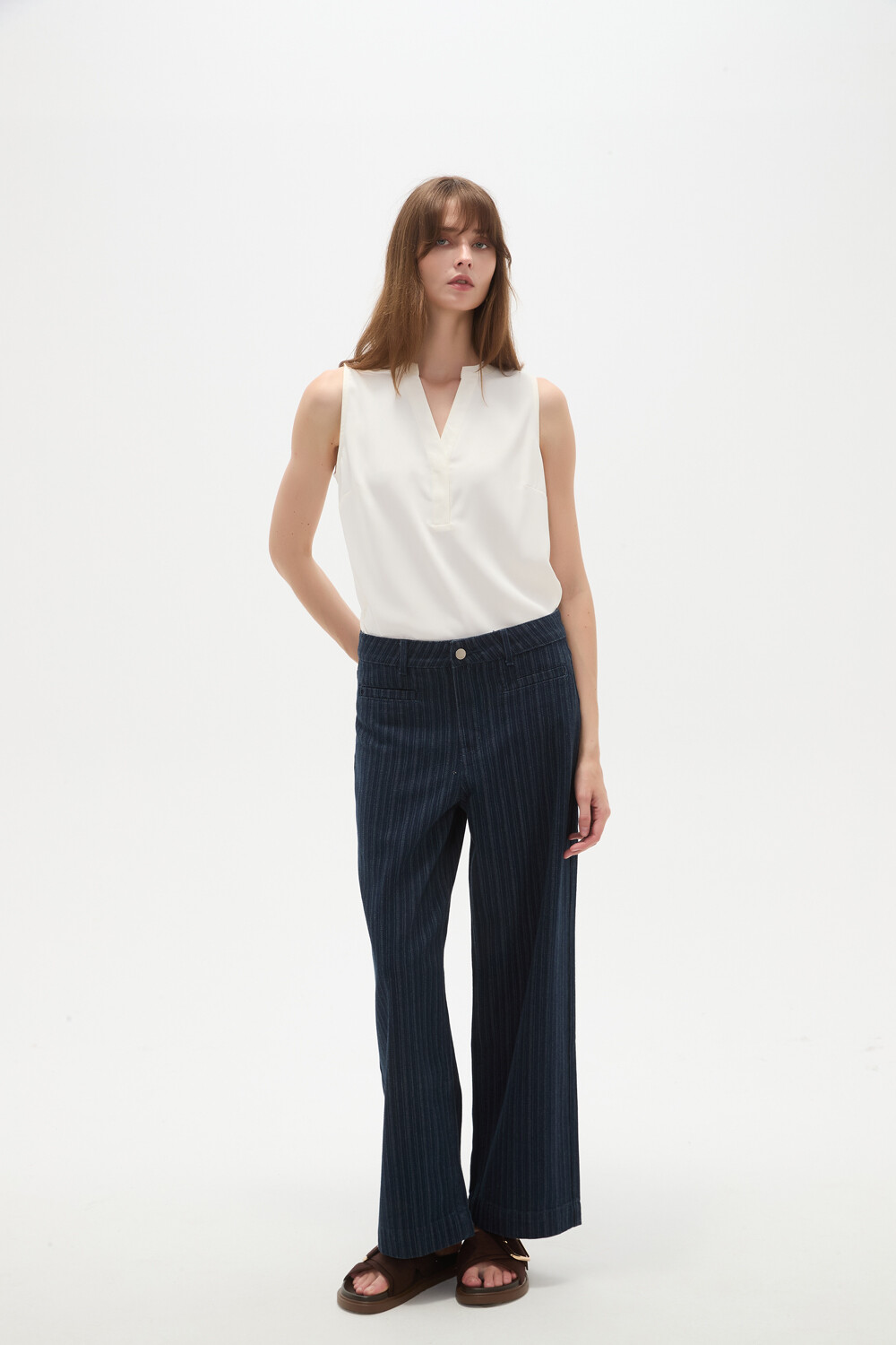 Pantalon Virde Azul Indigo
