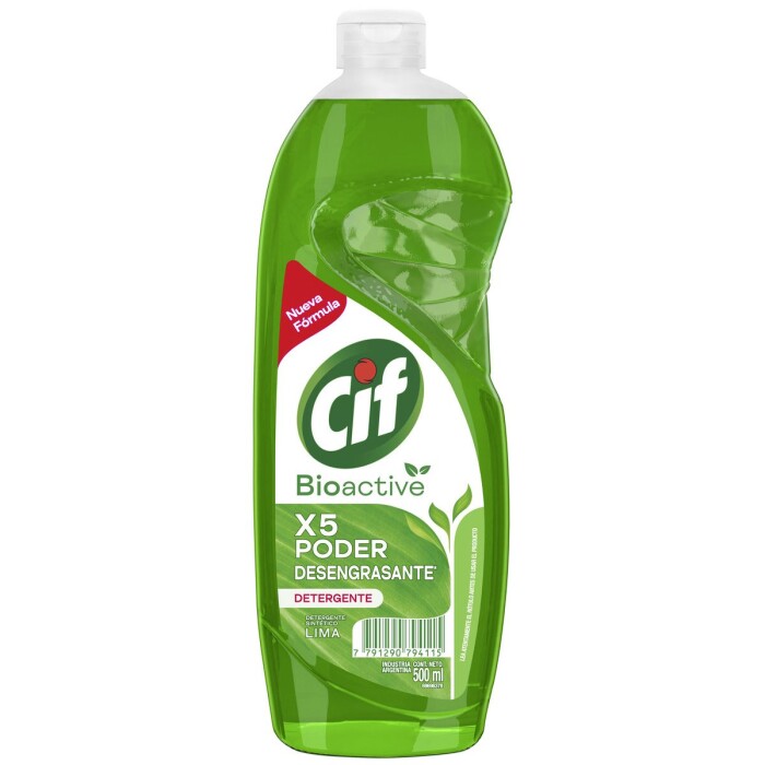 CIF BIOACTIVE LIMA DETERGENTE 500 ML única