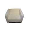 Poltrona en tela blanca - Producto con detalles Poltrona en tela blanca - Producto con detalles