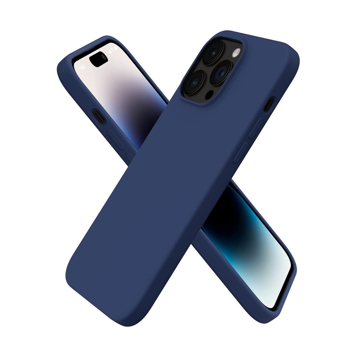 Funda case de silicona para iphone 14 pro max Azul marino