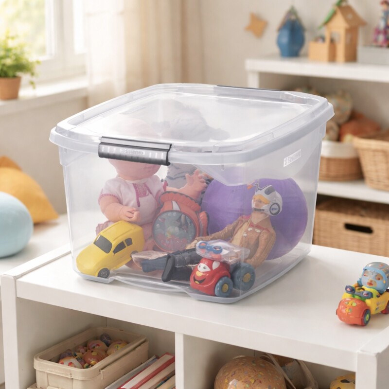 Caja organizadora 29 lts TRANSPARENTE